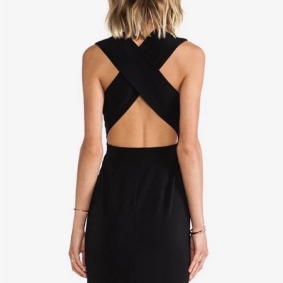 Solace London Maxi Dress in Black gown 10 - Picture 2 of 4